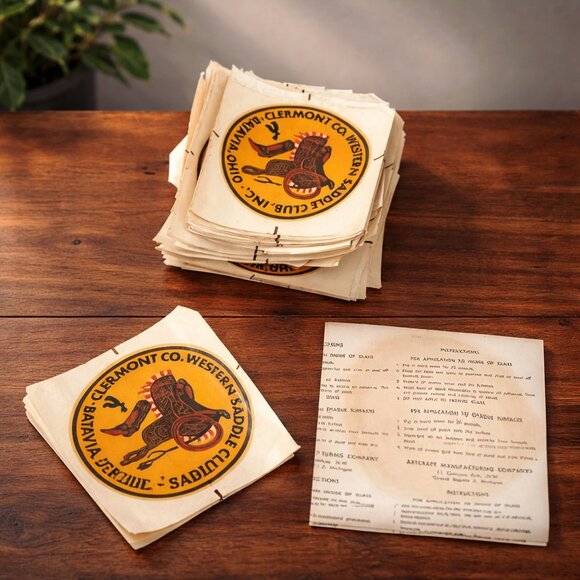 Vintage Other - Vintage Western Saddle Club Water Slide Decals Lot of 45 NOS Ohio